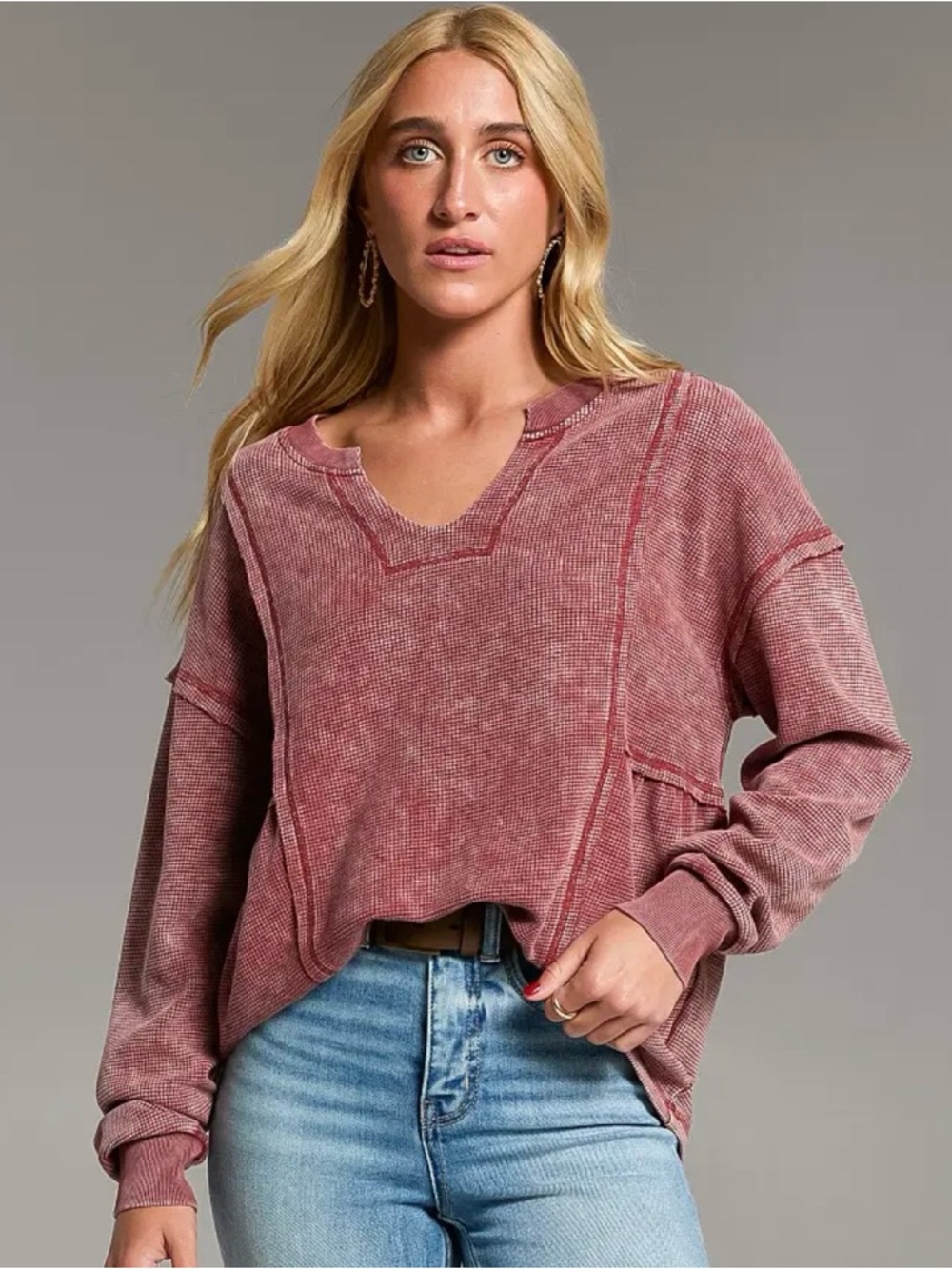BKE Raw Edge Washed Thermal